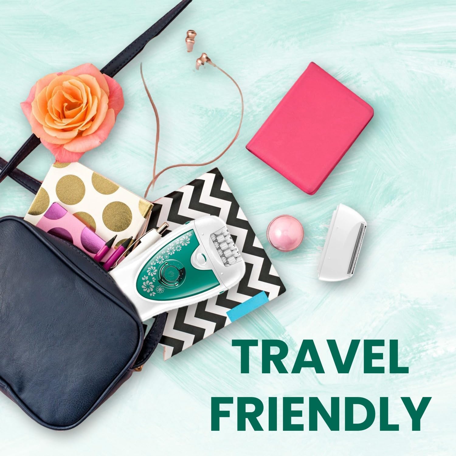 VGR V-722 Professional 2 in 1 Cordless Epilator for Women (multi color))