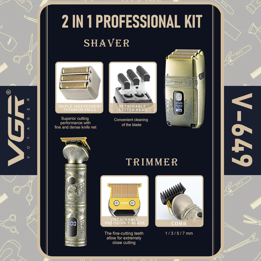 V-649 Professional Hair Trimmer Shaver