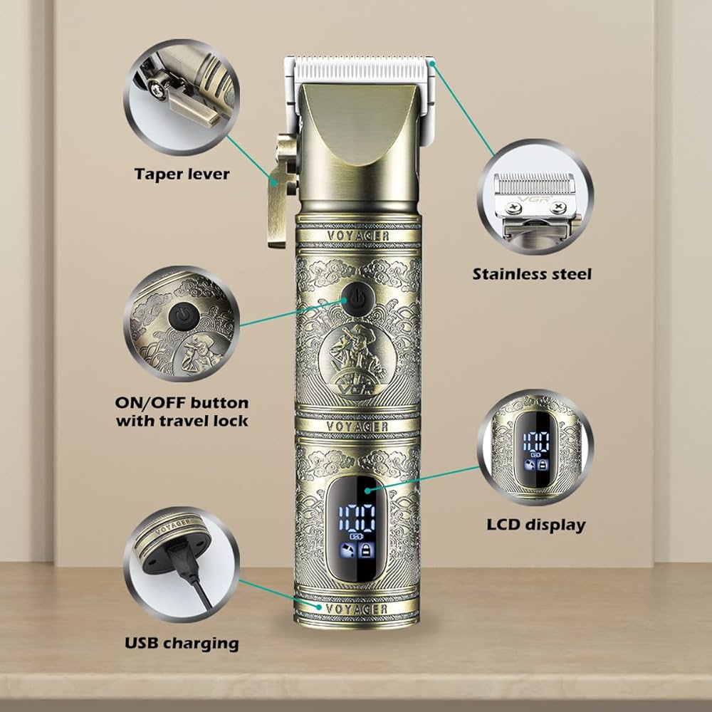 V-697 Professional Hair Clipper Kit with Digital Display