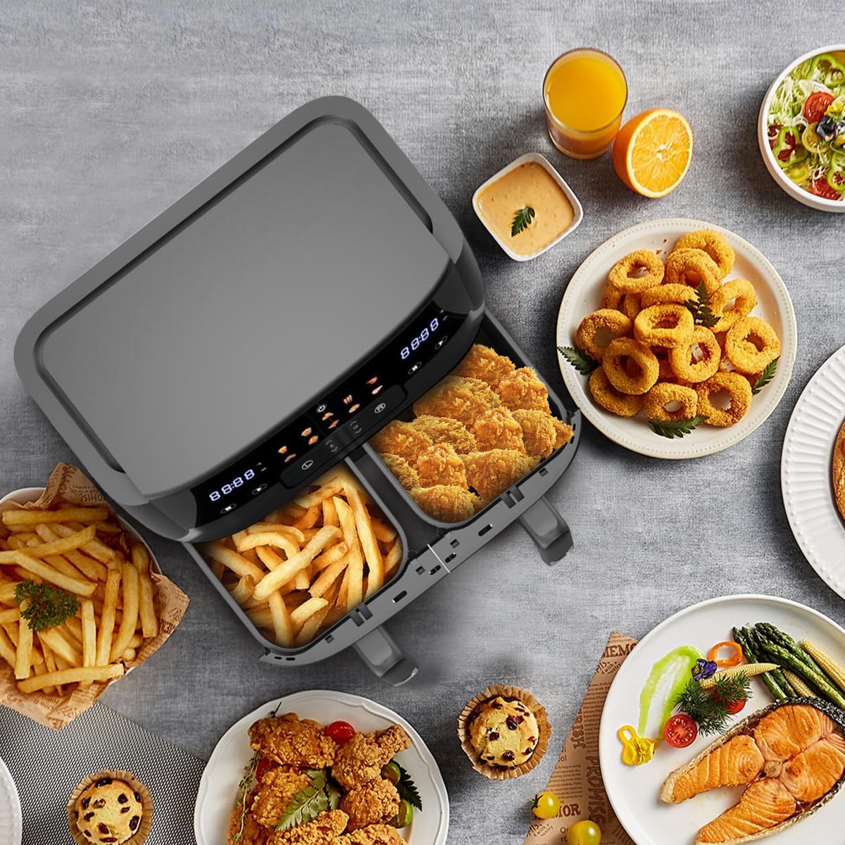 DSP 10L Dual Basket Digital Air Fryer KB2125