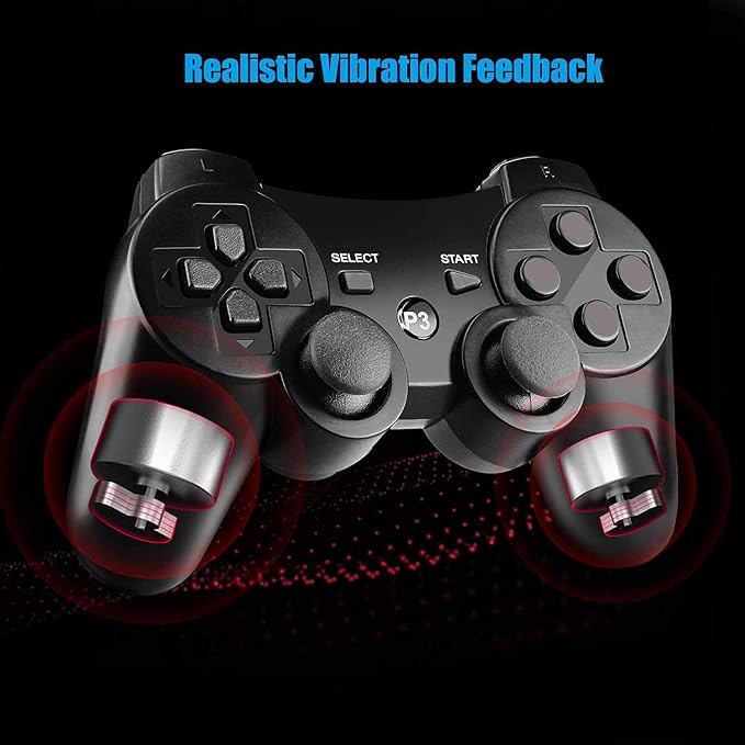 DualShock 3 Wireless Controller for PlayStation 3 – Bluetooth Gamepad with Six-Axis Motion & Vibration
