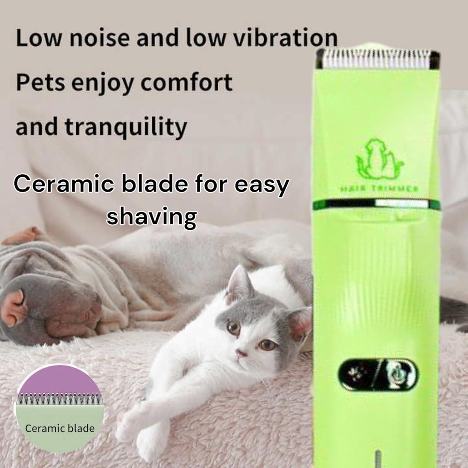 VGR V-219 3-in-1 Pet Hair Clipper with Rechargeable Light