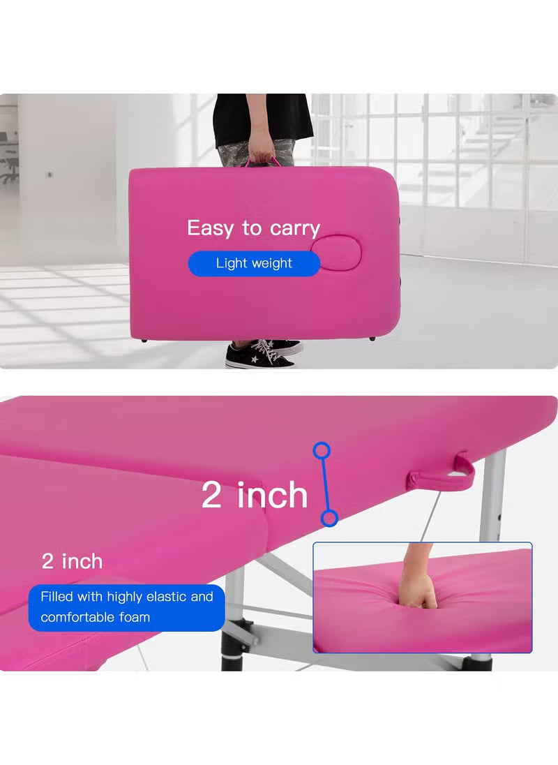 Pink Portable Massage Table