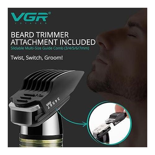 VGR - V-620 Rechargeable Professional Beard Straightener Gold