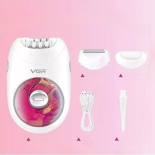 VGR V-736 3-in-1 Rechargeable Ladies Epilator