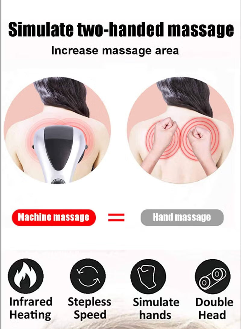 Electric Portable Double Head Massager Full Body