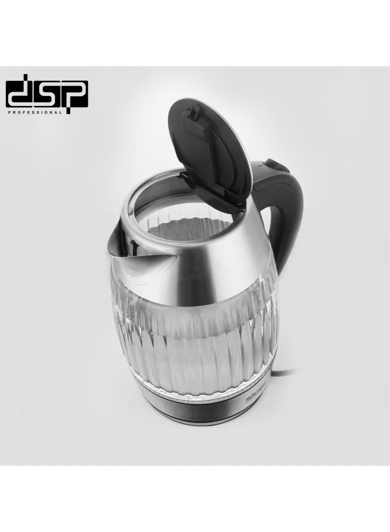 DSP Electric Kettle KK1269 – 1.8L Borosilicate Glass