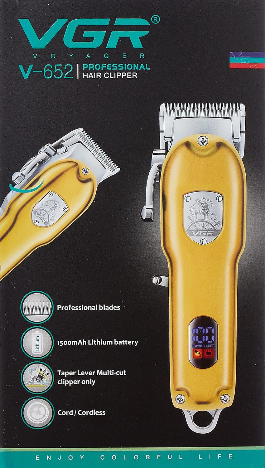 VGR V-652 Professional Hair Trimmer Multicolor
