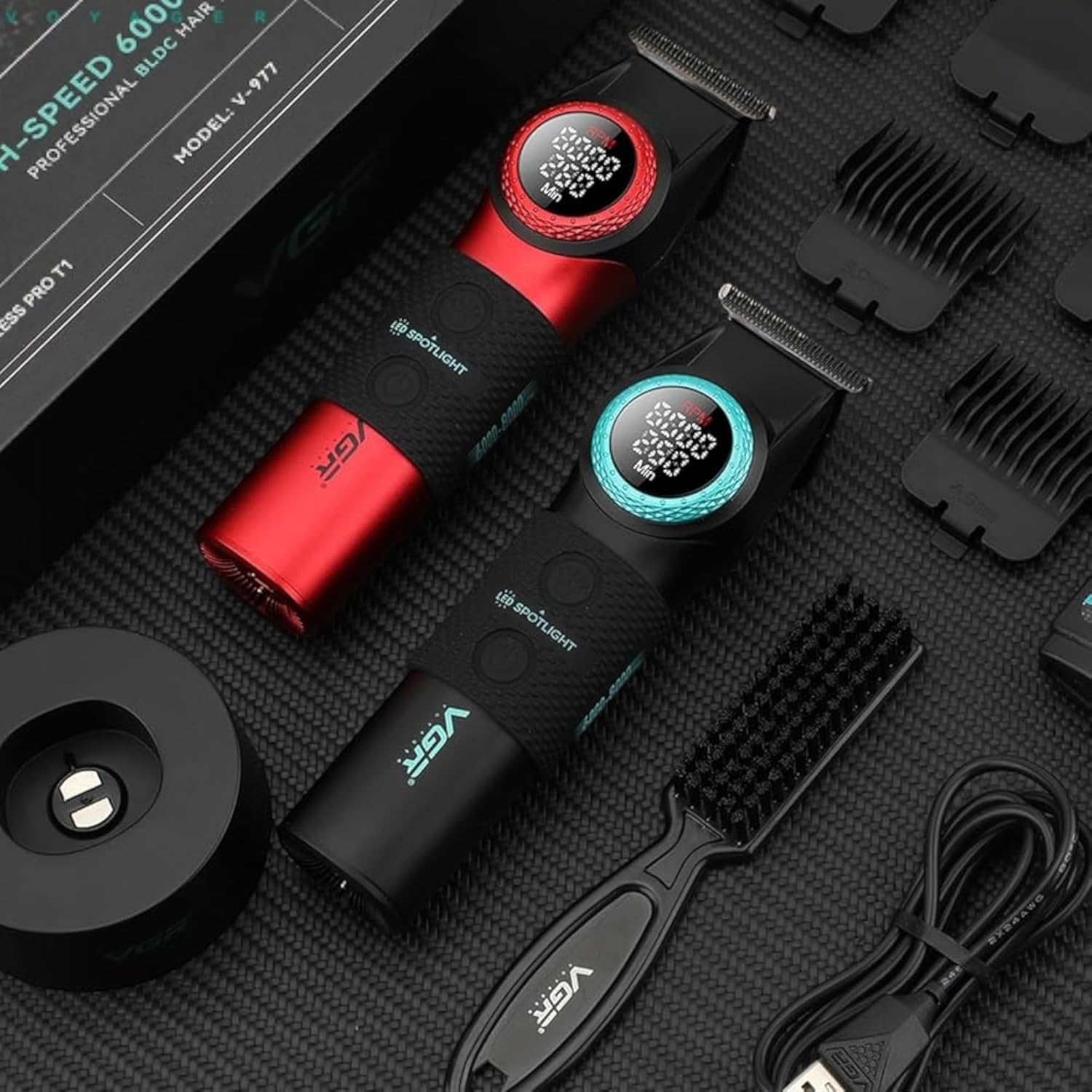 V-977 Professional Hair Trimmer For Men Black