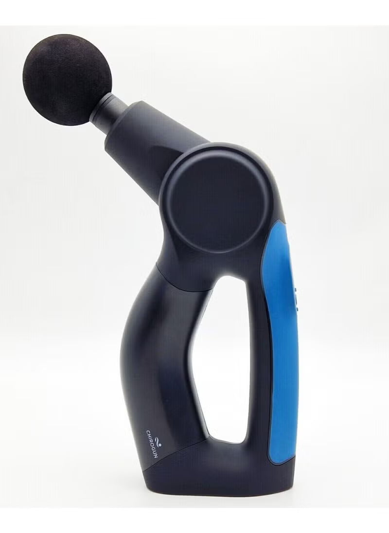 CHIROGUN PERCUSSION MASSAGE GUN RECHARGEABLE 17 HEADS 4 SPEEDS