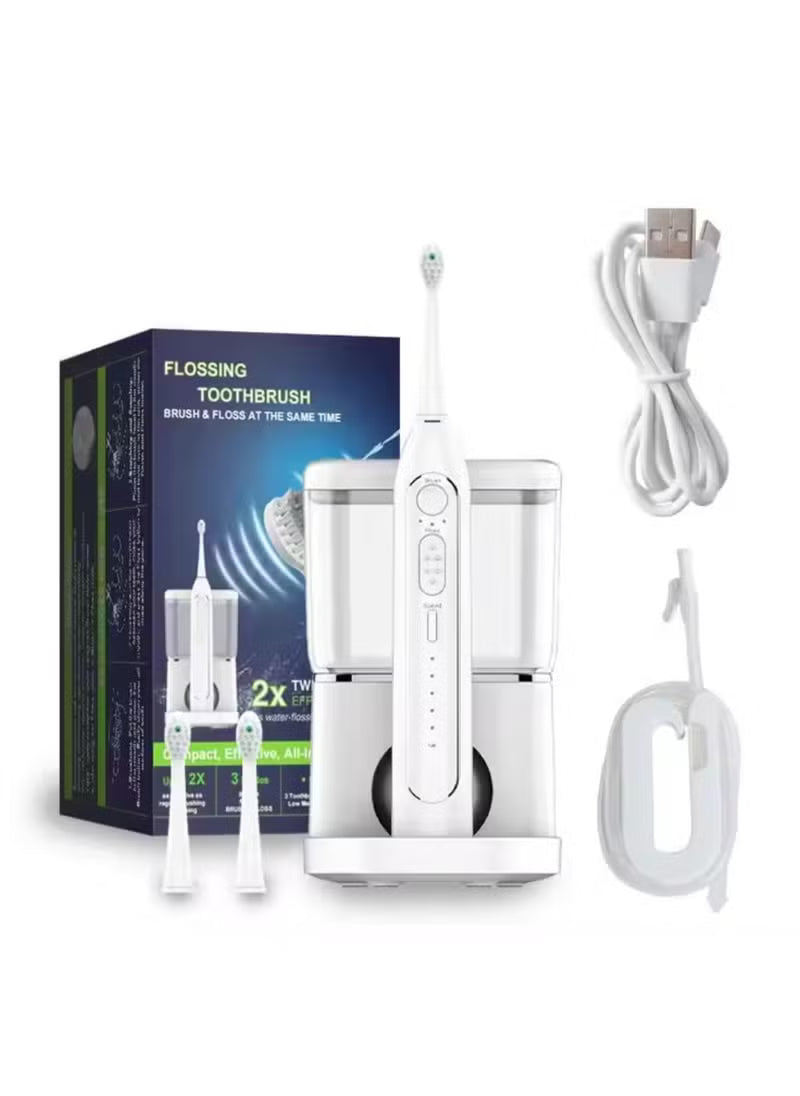 500ml Electric Toothbrush with Water Flosser 2 in 1 Dental Oral Irrigator for Travel and Home