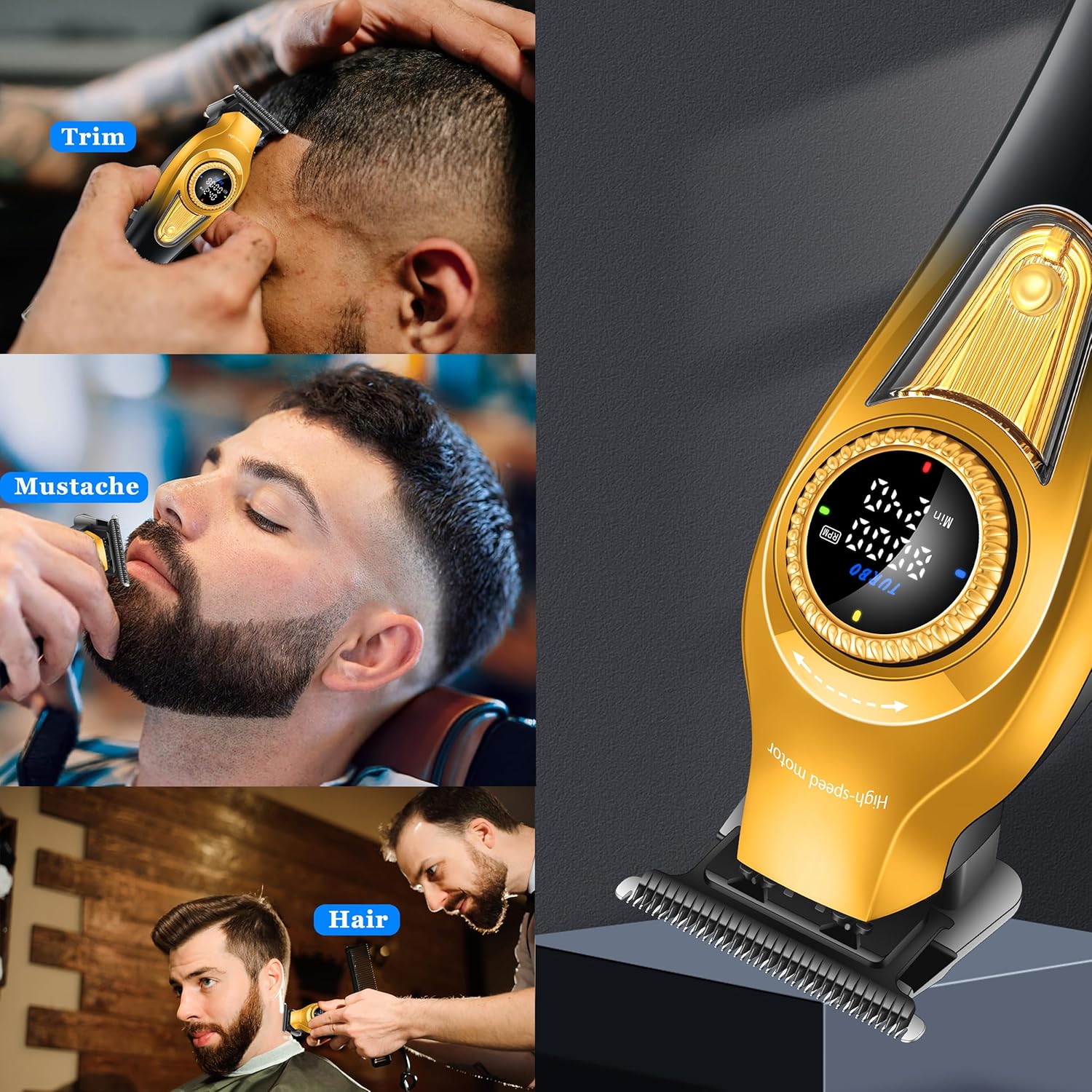 KEMEI KM-1677 Beard Trimmer for Men