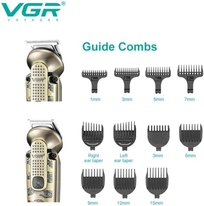 VGR V-103 8-in-1 Multi Grooming Kit – Full Body, Beard, Hair & Private Parts Trimmer | IPX6 Waterproof, 180-Min Runtime, Metal Body