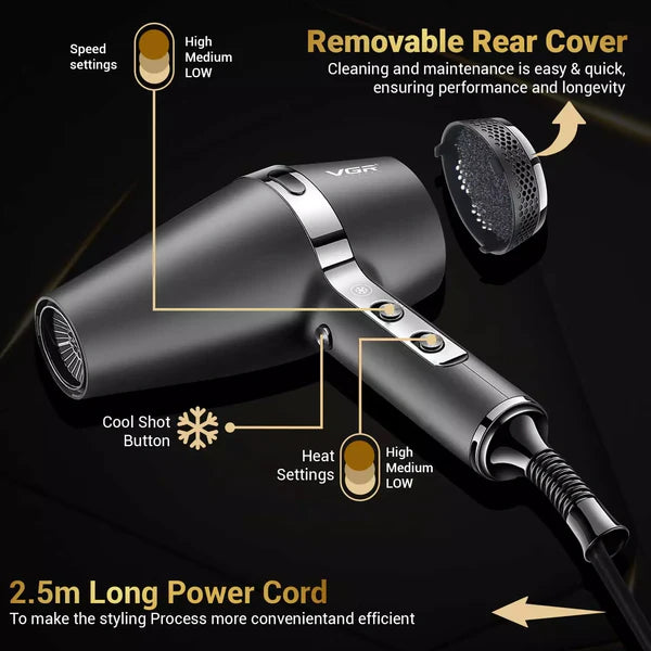 VGR V-451 Professional High-Speed Hair Dryer