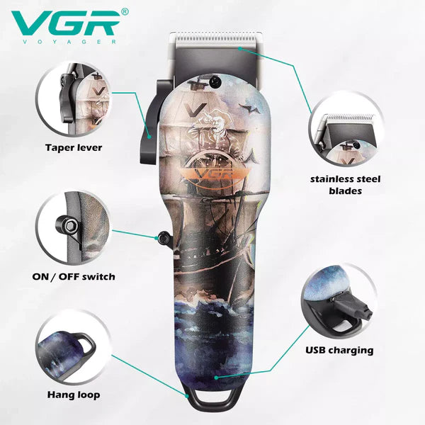 VGR V-690 Professional Hair Clipper for Men