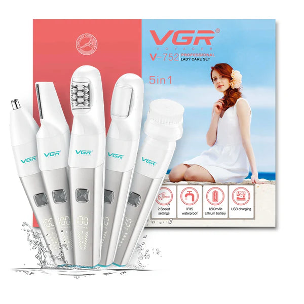 VGR V-752 Professional 5-in-1 Lady Trimmer Set