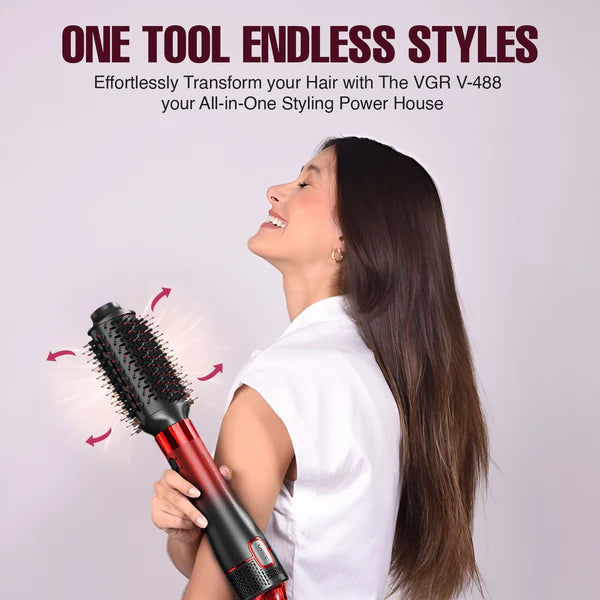 VGR V-488 Professional 8-in-1 Hot Air Brush