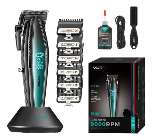 VGR V-270 Professional Hair Clipper – Corded & Cordless with Ceramic Blades