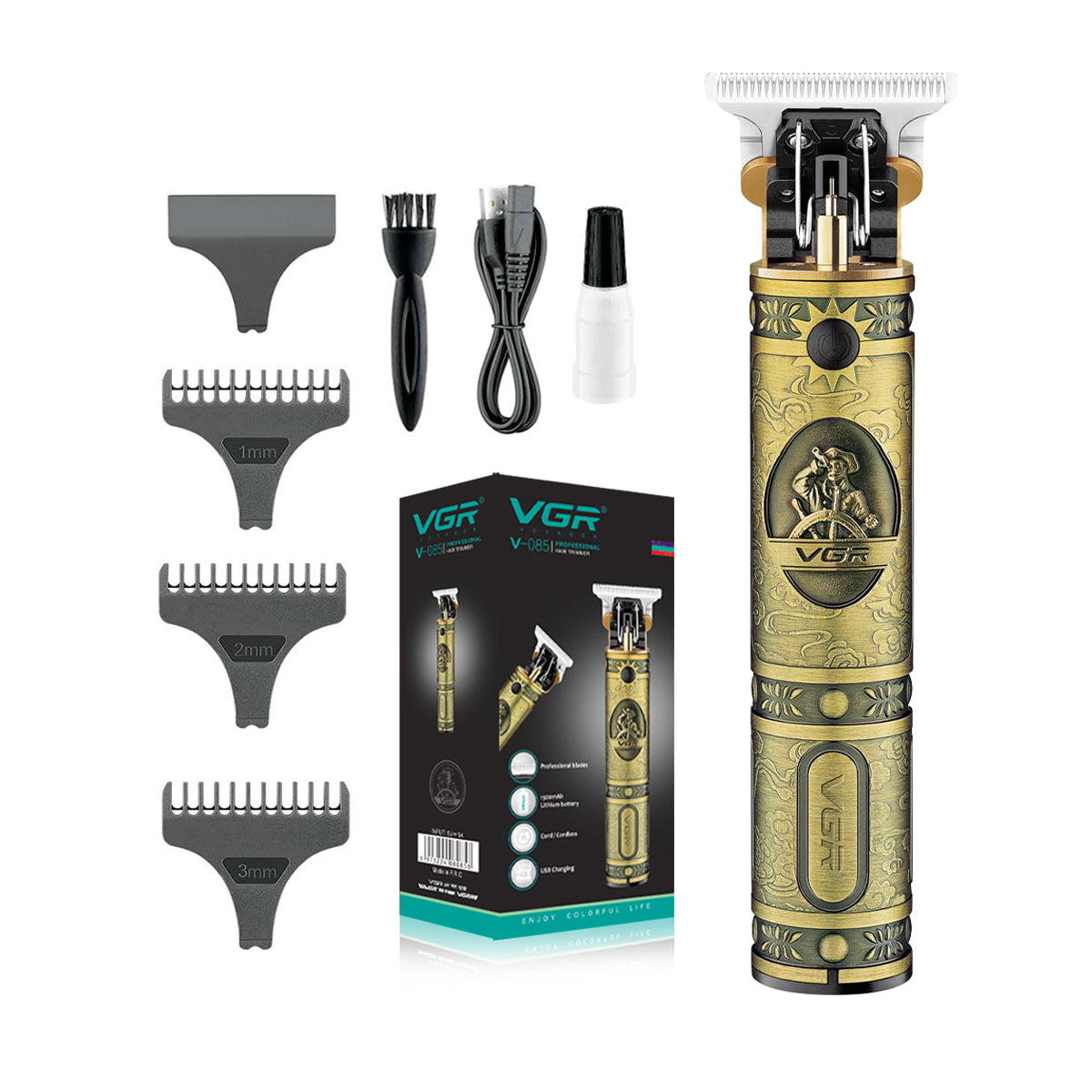 VGR V-085 Professional Hair Trimmer – Gold
