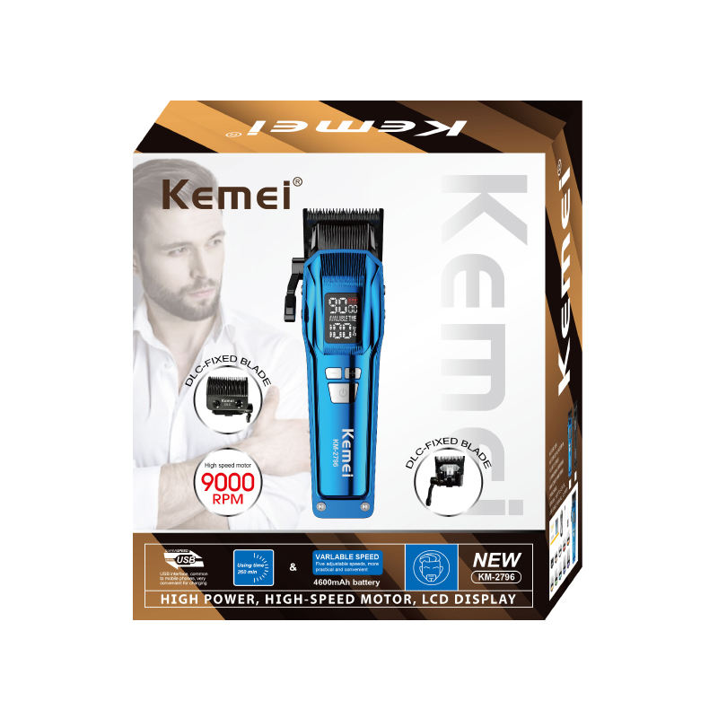 Kemei KM-2796 3-in-1 Men’s Grooming Kit – Precision Trimmer, Body Groomer & Foil Shaver