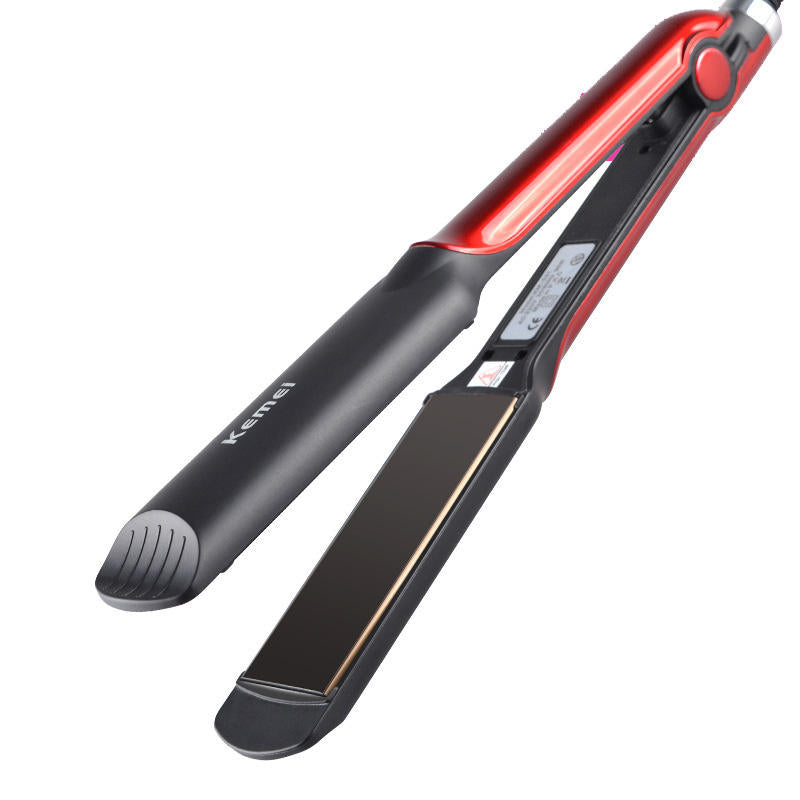 Kemei KM-531 Professional Hair Straightener – Black/Red – High-Performance Styling Tool for Women & Family Use