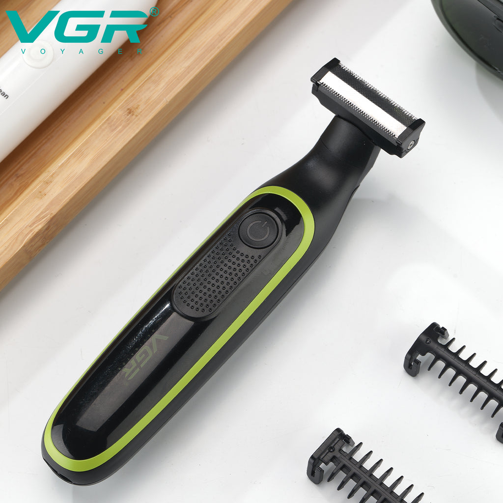 VGR V-017 Beard Shaver – Stainless Steel Blades