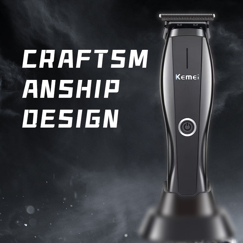Kemei KM-2295 Professional Hair Trimmer – USB Rechargeable Electric Beard Clipper,