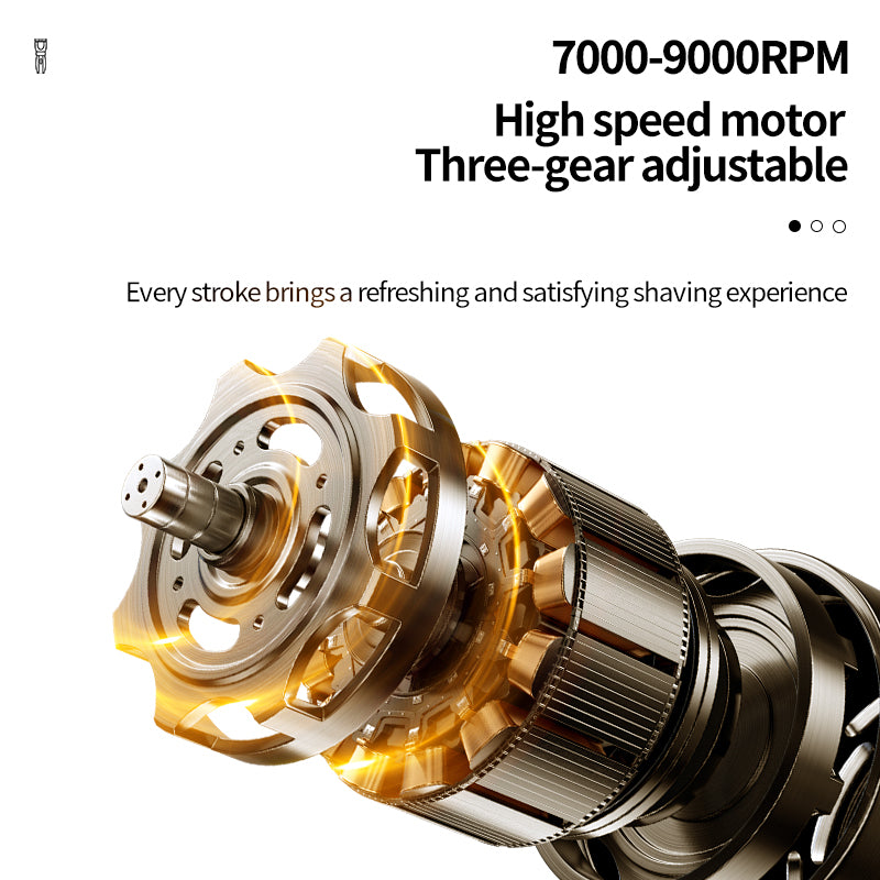 KEMEI KM-T397 Rotary Electric Shaver – Twin Blade, 1400mAh Battery, Type-C Charging, IPX7 Waterproof