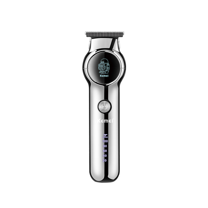 Kemei KM-1851 Professional Hair Clipper for Men – USB Rechargeable, Digital Display, Waterproof