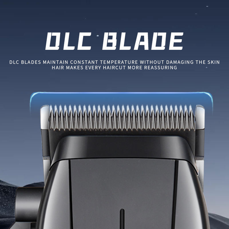 Kemei KM-2286 Professional Hair Clipper – USB Powered, Stainless Steel + DLC Blade, 6W High Power, Private Mold Design