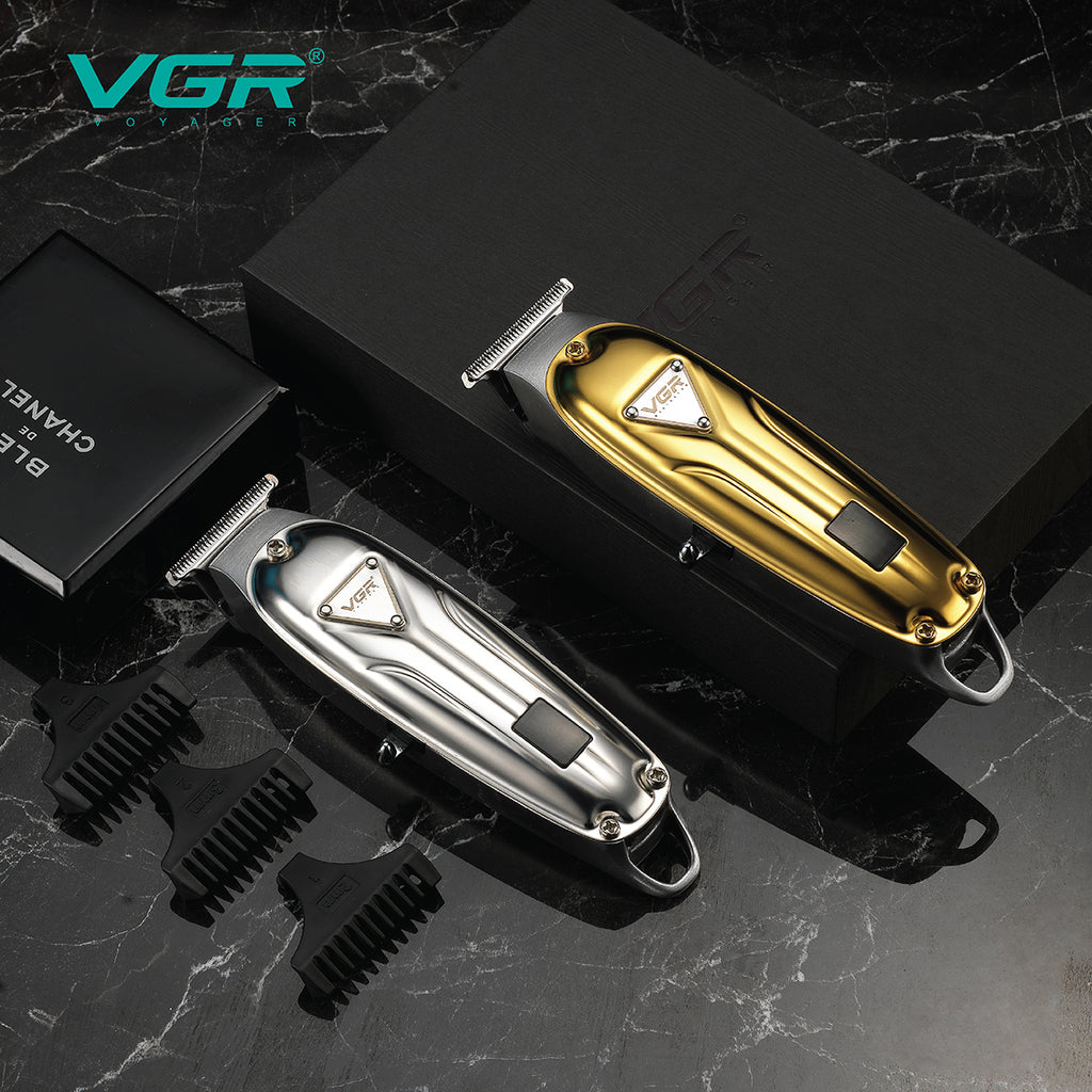 VGR V-062 Professional Cordless Hair Trimmer – Rechargeable LED Hair Clipper for Men