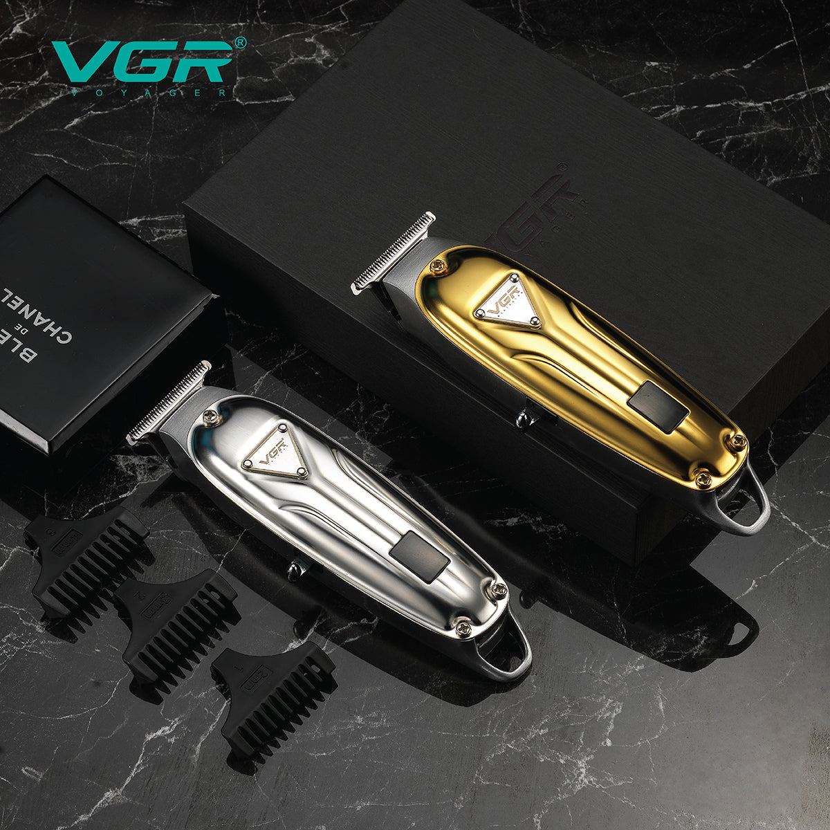 VGR V-062 Professional Cordless Hair Trimmer – Rechargeable LED Hair Clipper for Men