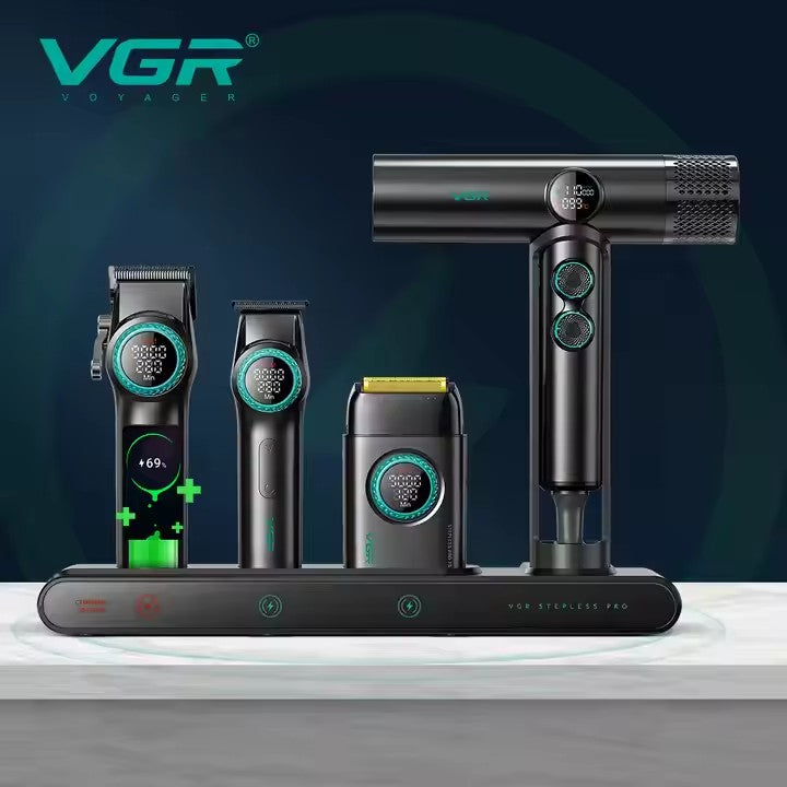 VGR Stepless RPO 4IN1 Professional Hair Clipper -Cordless, Waterproof