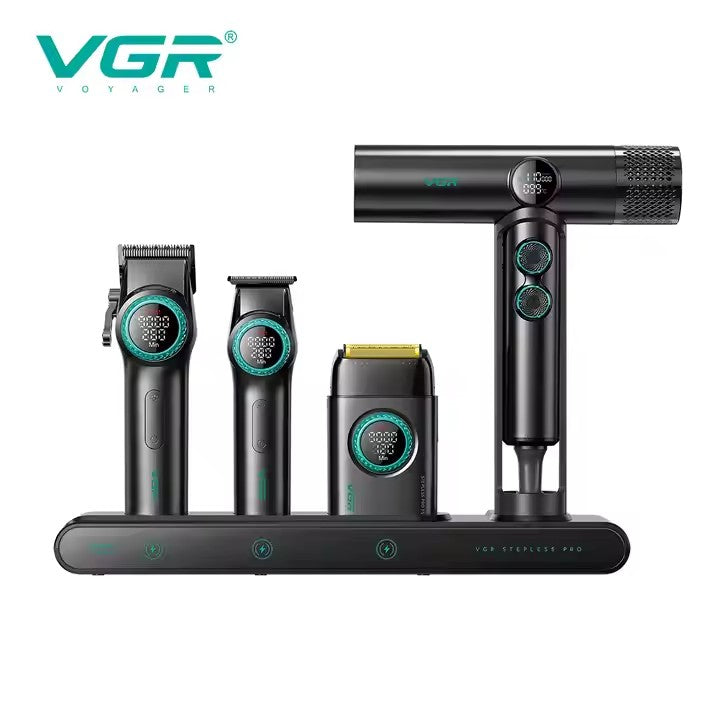 VGR Stepless RPO 4IN1 Professional Hair Clipper -Cordless, Waterproof