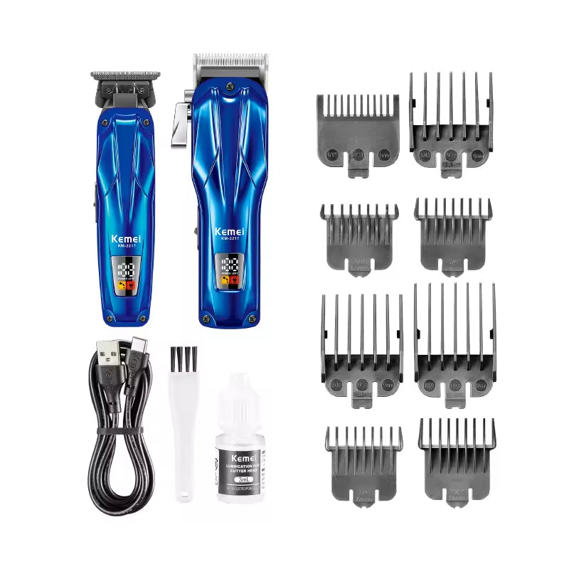 Kemei KM-2217 Professional Hair Clipper – USB Rechargeable, 10W High Power, Long Runtime