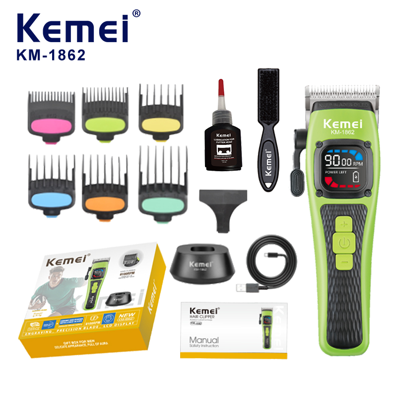 Kemei KM-1862  Waterproof Foil Shaver for Men – Twin Blade, 2000mAh USB Rechargeable