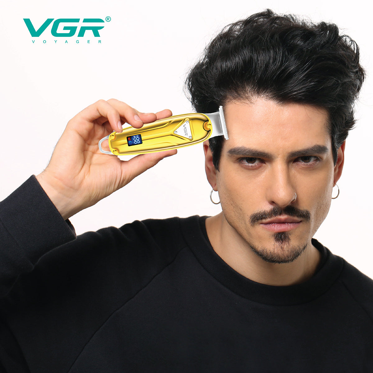 VGR V-062 Professional Cordless Hair Trimmer – Rechargeable LED Hair Clipper for Men