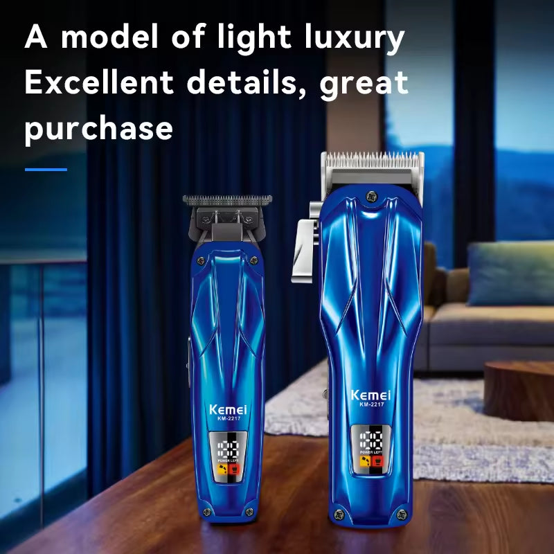 Kemei KM-2217 Professional Hair Clipper – USB Rechargeable, 10W High Power, Long Runtime