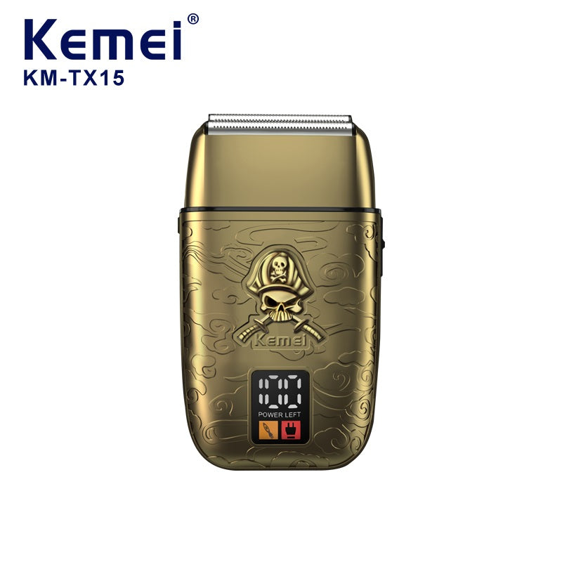 KEMEI KM-TX15 Electric Foil Shaver for Men – Twin Blade, Washable, Multi-Area Use