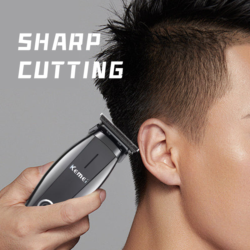 Kemei KM-2295 Professional Hair Trimmer – USB Rechargeable Electric Beard Clipper,