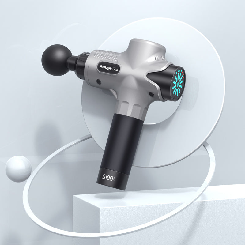 MDHL Professional Carbon Fiber Percussion Massage Gun – 12 Heads