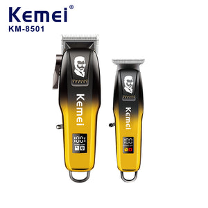 Kemei KM-8501 Professional Cordless Hair Clipper – Adjustable Lengths, Stainless Steel Blades, USB Rechargeable