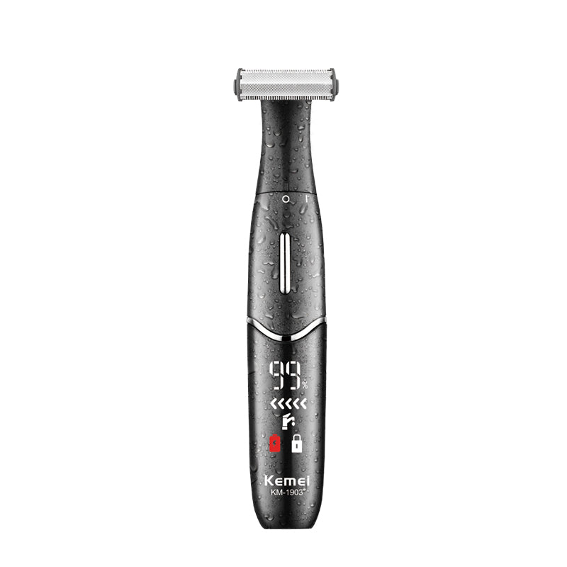 Generic KM-1903 Beard Trimmer – Wireless, Sharp Blades, Ergonomic Metal Design, Includes Cleaning Brush