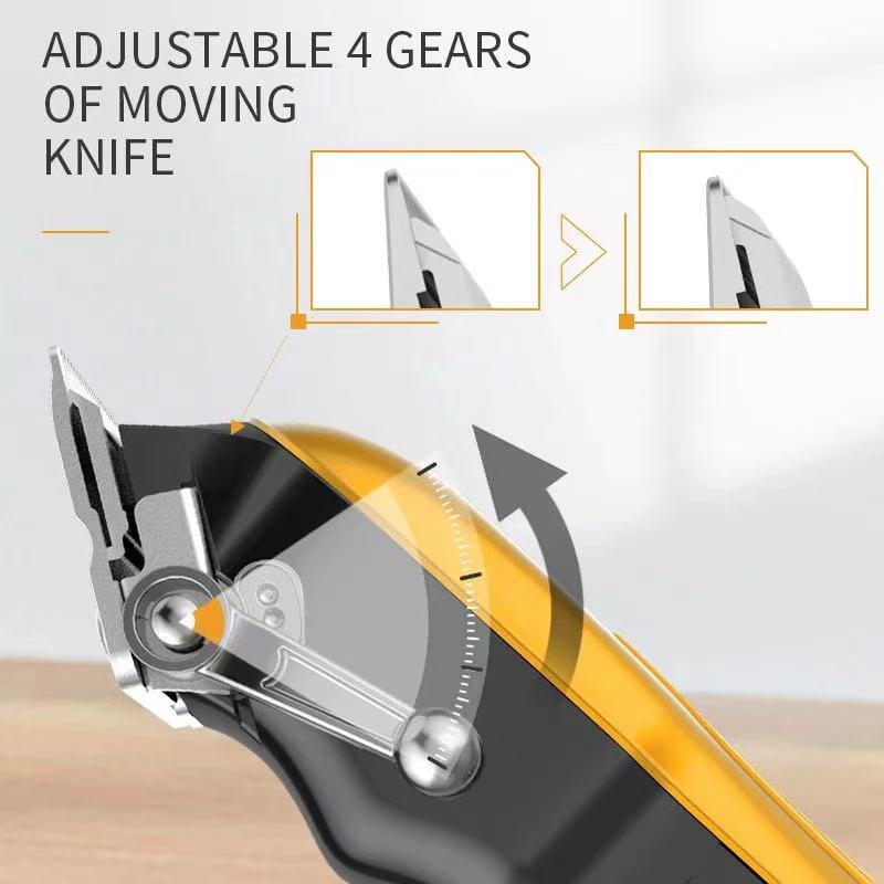 Kemei Golden Cordless KM-PG802 – Professional Hair Clipper for Men, USB Charging