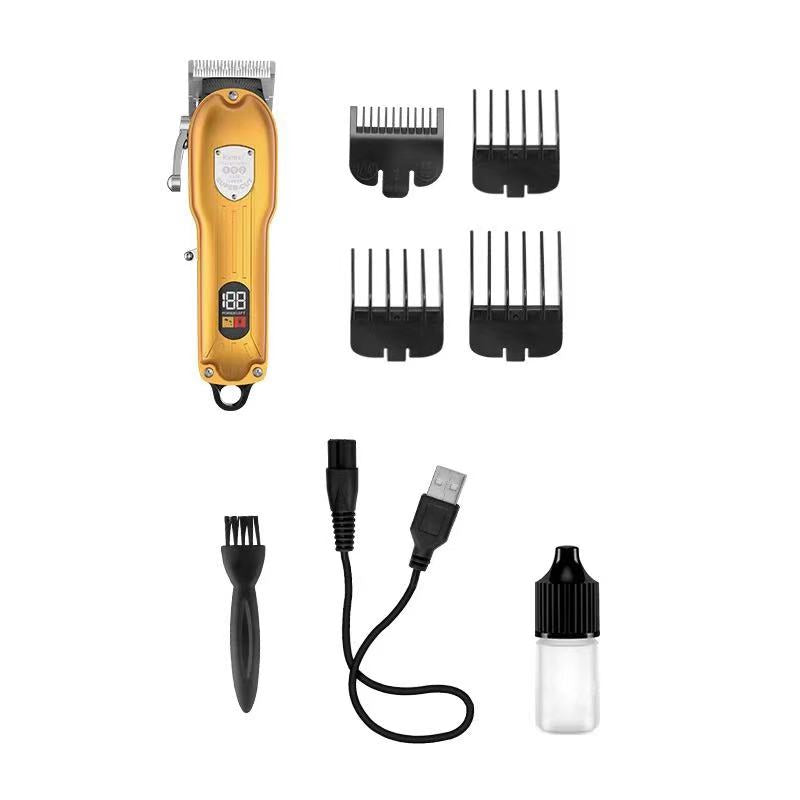 Kemei Golden Cordless KM-PG802 – Professional Hair Clipper for Men, USB Charging
