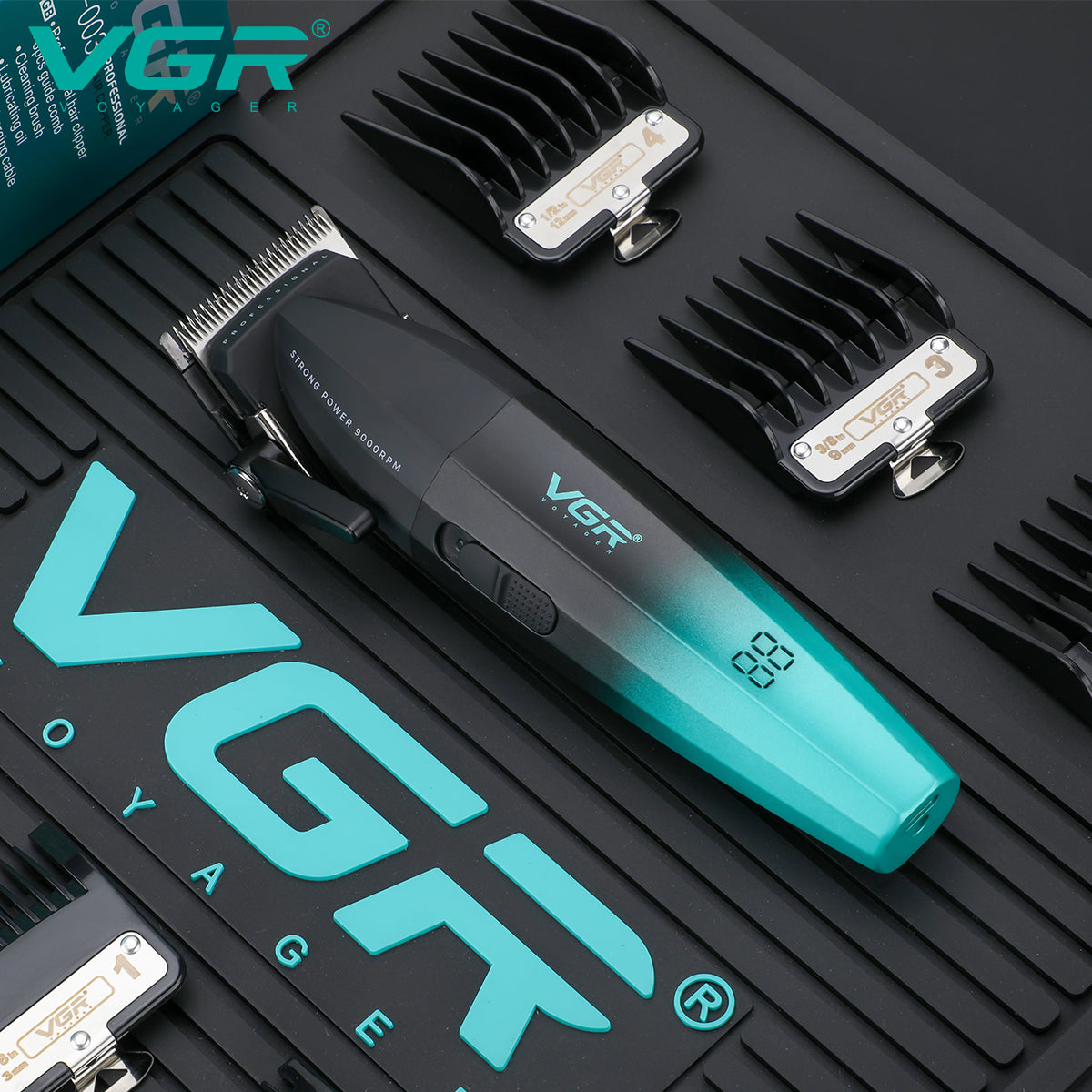 VGR V-003 Professional Rechargeable Hair Clipper – Ceramic Blade