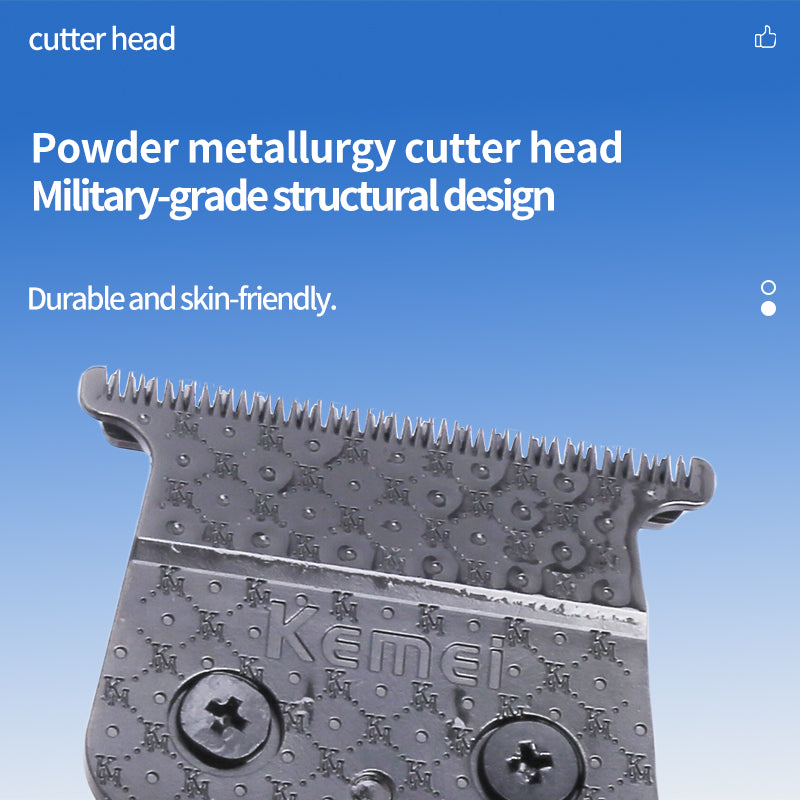 Kemei KM-1690 Professional Hair Clipper – Cordless Electric Hair Trimmer with Long Runtime, Fast Charging, LCD Display