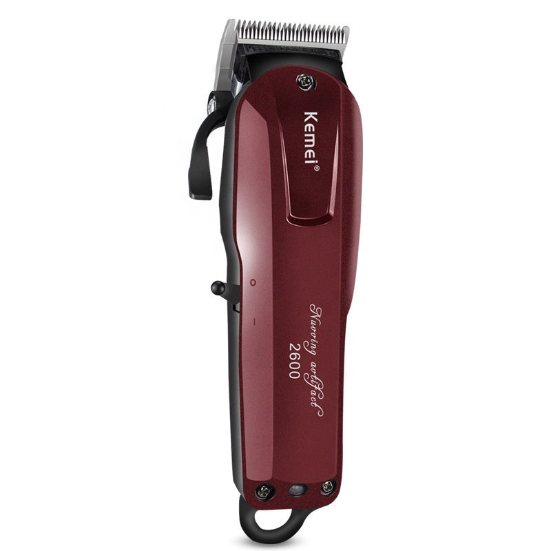 KEMEI KM-2600 Rechargeable Face Trimmer – Dry Shave, Stainless Steel Blade, Battery/Electric Powered, Multi-Color Design