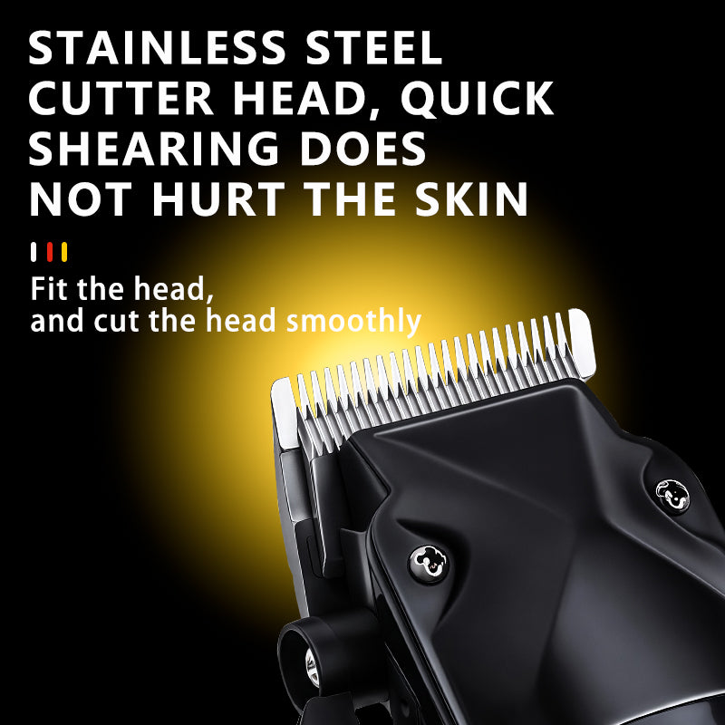 Kemei KM-1781 Professional Hair Clipper – LCD Display, 2000mAh Battery, Adjustable Cutting Lengths, Fast Charging