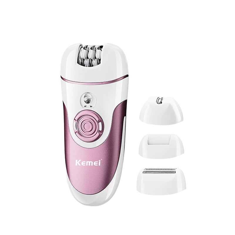 Kemei KM-1307 4-in-1 Women’s Grooming Kit – 2-Speed Settings, Built-in Light, Body & Legs Hair Trimmer